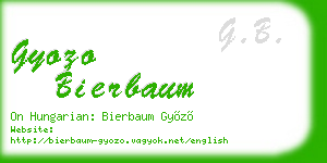 gyozo bierbaum business card